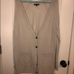 Long Button-Down Cardigan